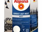 Antikoroziniai dažai ALPINA Direkt Auf Rost, Matiniai, baltos spalvos, RAL9010, 0,75l