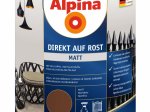 Antikoroziniai dažai ALPINA Direkt Auf Rost, Matiniai, tamsiai rudos spalvos, RAL8011, 0,75l