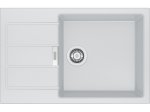 Plautuvė FRANKE Sid611-78 Xl, 50 x 78 cm, tektonito, su užkemšamu ventiliu, baltos spalvos, Vokietija