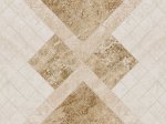 Plytelių keraminis dekoras KAI Capri 5952, 25 x 40 cm, 1,200 m2/dėž., smėlio spalvos rombai, Bulgarija