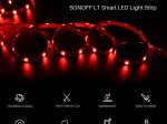 Išmanioji šviesos diodų juosta SONOFF L1/L2, LED 5 m, 24 W/m, IP65, RGB, 230V, 300 lm/m, Wi-Fi, kompl. yra valdiklis, pultelis ir maitinimo šaltinis, IM180529002