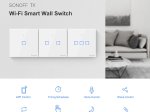Išmanusis jungiklis SONOFF T0Eu2C-Tx, 2 kanalų, 480W/1 kanalui, 960W/viso, 230V, valdomas liečiamu mygtuku, programėle, Wi-Fi, baltas, IM190314010