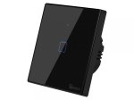 Išmanusis jungiklis SONOFF T3Eu1C-Tx, 1 kanalo, 480W, 230V, valdomas liečiamu mygtuku, programėle, Wi-Fi, balsu ir SONOFF pulteliu (nėra), juodas, IM190314018