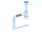 Sifonas plautuvei ANI, skersmuo 40 mm, su lanksčia žarna, C0115EU
