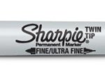 Žymeklis rašalo pagrindu SHARPIE Fin Twin Tip, juodas, 1 mm ir 0,5 mm, 09-811100