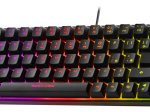 Klaviatūra DELTACO GAMING GAM-158-US, 60%, US, RGB membraninė klaviatūra, pusiau permatoma, juodos sp., 4222268