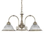 Pakabinamas šviestuvas SEARCHLIGHT American Diner, E27, 3 x 60W, 230V, 620 x 620 x 280 mm, maksimalus aukštis 1200 mm, 9343-3