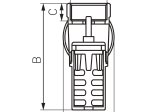 Atbulinis vožtuvas su žalv.filtru FERRO ZS3K 1 1/4" F, su žalv. uždarymo elementu, ZS3K