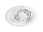 Montuojamas šviestuvas PHILIPS Pomeron, įleidžiamas, LED 5 W, 4000 K, dimeriuojamas, 350 lm, IP20, 15000 val., 90 mm skersmens