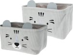 Krepšelis daiktų laikymui KIDS, 3 skirtingos sp., 33 x 20 x 19 cm