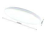 Lubinis LED šviestuvas TOPE Riga, 24 W, 3000/6000K, 220-240V, 2520 lm, IP54, 290 x 50 mm