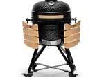 Keramikinė kepsninė KAMADO BONO, 20" 52 cm (juoda)