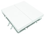 Jungiklis TOPE Bora, 2 klavišų, įleidžiamas, baltos sp., 16 A, 250 V, 500900004