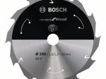 Medienos pjovimo diskas BOSCH, 165x20/16x1.5/1.0x12T