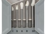 Grąžtų stiklui ir plytelėms komplektas BOSCH CYL-9 Ceramic, 4,5,6,8,10 mm