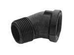 Dekoratyvinė alkūnė RUSTICLINE, 3/4", 45°, RT-79, juodos sp.