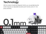 Belaidė žaidimų klaviatūra KEYCHRON Q6 HE, 100% mechaninė, juodos sp., Q6H-M1