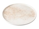 Lėkštė PORLAND PIOLI, porcelianas, skersmuo 27 cm, baltos ir rudos sp.