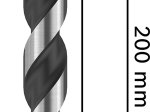 PRO HEX-5 grąžtas su šešiakampiu kotu, 3 x 50 x 100 mm