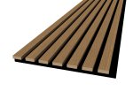 MDF akustinė dailylentė WAKSLINE, spl. moka ąžuolas, 2800x285x18 mm