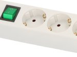 Ilgiklis BRENNENSTUHL Eco-Line, 3 lizd., 5m, su įž., su jungikliu, 3x1,5, baltos sp., 1152920