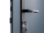 Plieninės durys, su stakta ir furnitūra, dešininės STALPRODUKT, spl. tamsiai pilka RAL 7016, 2060x985x40 mm, A140270093