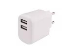 Telefono įkroviklis MUSTHAVZ, 2 x USB-A įkroviklis, 17W, baltos sp., MHHEAD2UA17WWHT