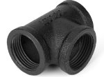 Dekoratyvinė jungtis RUSTICLINE, 3/4", skersmuo 25 mm, 3 skylės, RT-6, juodos sp.