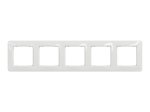Rėmelis SCHNEIDER 10-1-Sdd311805, SEDNA Design, 5 vietų, baltos spalvos
