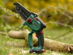 Akumuliatorinis genėjimo pjūklas BOSCH EasyChain18V-15-7,1x2,5Ah, 18 V,  juostos ilgis 15 cm, svoris 1,7 kg, 2,5 Ah akumuliatorius, kroviklis