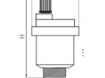 Automatinis nuorintojas FERRO, 3/8", be uždarymo vožtuvo, tiesus, O10A