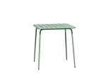 Lauko valgomojo stalas NOVELLY HOME MT22107-L70, iš plieno, su antikorozine danga, sp. šviesiai žalia, 730 x 700 x 700 mm