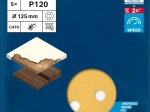Šlifavimo lapeliai BOSCH C470, D=125 mm,K120, 5 vnt.