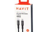 Įkrovimo laidas HAVIT CB673, Type C - Lightning, 30W, 1m, sustiprintas