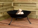 Laužavietė, skersmuo 57cm, aukštis 27cm, juodos spalvos