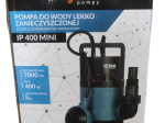 Drenažinis siurblys IBO IP400 Mini, kėlimo aukštis 5 m, našumas 125 l/min