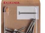 Medsraigčiai KOELNER, 4 x 40 mm, įleidžiama galva, nerūd. plieno A2, 10 vnt., PZ