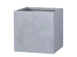 Keraminis lauko vazonas Grau Mini II, pilkos sp., 39,5 x 39,5 x 41 cm.