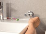 Ranksluosčių kabykla GROHE Quickfix Start Cosmopolitan, pakabinamas, kilpa, chromas, montuojamas sukant arba klijuojant, 41167000