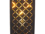 Stalinis nakties šviestuvas GLOBO Clarke, E27, 1 x 40W, 230V, matinio nikelio sp., aksomas juodos/auksinės sp., su jungikliu, 150 x 150 x 570 mm, 15229T2
