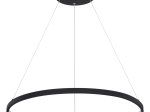 Pakabinamas LED šviestuvas GLOBO Ralph, 29W, 230V, 3000K, 3330 lm, metalas, plastikas, matinės juodos sp., 600 x 1200 mm, 67192-29B