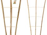 Bambukinė atrama Progarden, kopetėlės, 3 kojų,4 pakopų, rinkinys (3 vnt.), 76 x 36 cm.
