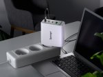 Telefono ir nešiojamo kompiuterio įkroviklis SPONGE 4 Port Laptop Charger C4, 100 W, 3xUSB‑C ir 1xUSB‑A, GaN TÜV sertifikatas