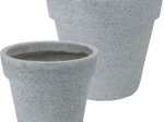 Lauko vazonas, cementinis, pilkos sp.,35 x 35 x 31 cm.