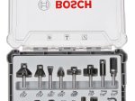 Frezų rinkinys BOSCH Standard, 8 mm kotu, 15 dalių