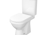 Klozetas CERSANIT MITO Zip, 3/5 L, vert. nubėgimas, įvadas iš šono, nuplovimo lankas su "Simple On" f-ja, lėtai nusileidžiantis dangtis, K119-023