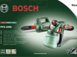 Elektrinis dažų pulverizatorius BOSCH Green PFS 1000, galia 410 W, 0-100ml/min, 800 ml, 1,25 kg