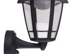 Lauko šviestuvas ORRO P6066S.L, 8 W LED, 4000 K, IP44, sieninis, su judesio davikliu, juodos sp., A170620086