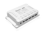 Išmanusis jungiklis SONOFF 4Chpror3, 4 kanalų, valdomas programėle, Wi-Fi, galimybė valdyti balsu ir pulteliu (pultelis į komplektaciją neįeina)