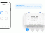 Išmanusis jungiklis SONOFF 4Chr3, 4 kanalų, valdomas programėle, Wi-Fi, galimybė valdyti balsu